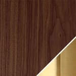 walnut, oil / brass