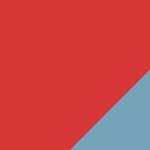 red spheres / stonewash blue frame