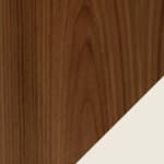 walnut spheres / white frame