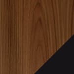 walnut spheres / black frame