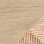 natural papercord / oak, white pigment oil