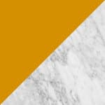 amber shade / carrara white marble base