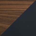 walnut lacquered top / anthracite base