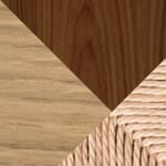 natural papercord / oak & walnut - lacquered