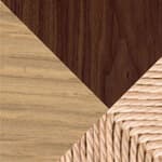 natural papercord / oak & walnut - oiled