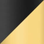 black shade - brass stem