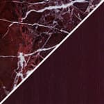 burgundy marble top / burgundy colored ash base