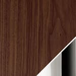 walnut with trivalent chrome leg