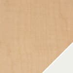 maple with white glides