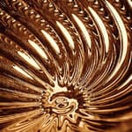 17.7" diameter - gold