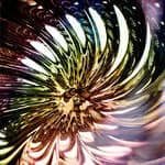 17.7" diameter - silver dichoic