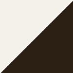 white shade / dark brown base