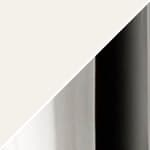 white shade / chrome base