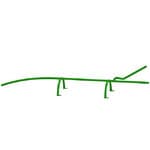 miniature - coccodrillo, green