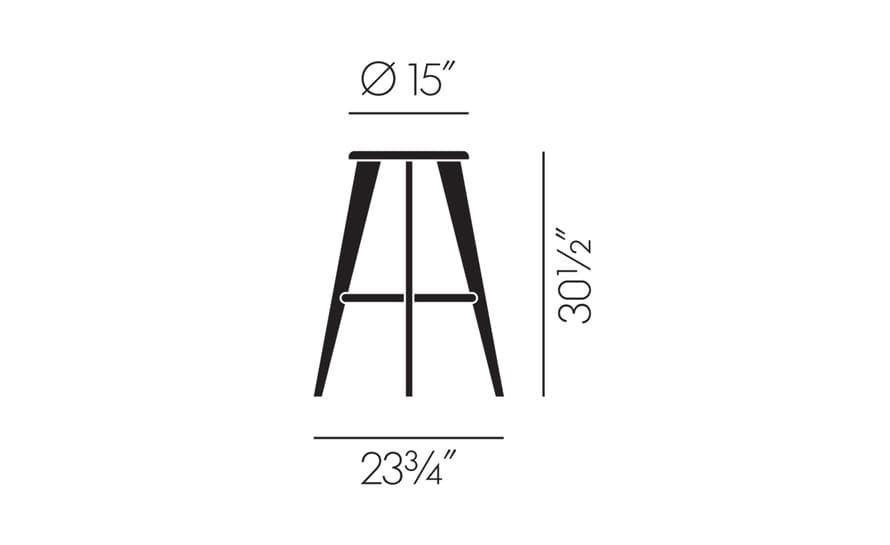 prouvé tabouret haut stool – thumbnail image #4