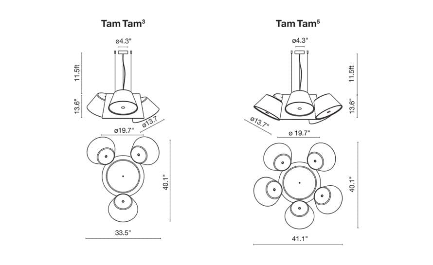 tam tam 3 suspension lamp – thumbnail image #7