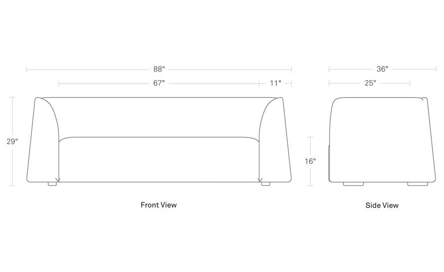 thataway 88" sofa – thumbnail image #9