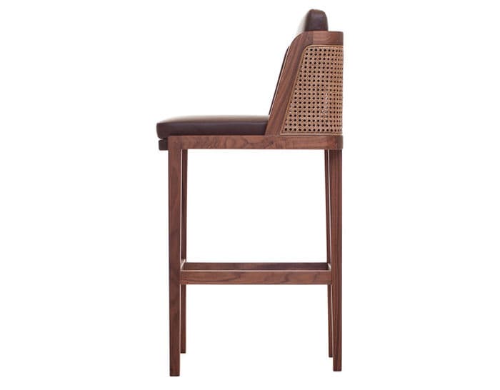 throne breakfast barstool with rattan 272p – thumbnail image #2