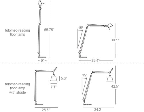 tolomeo reading floor lamp – thumbnail image #5