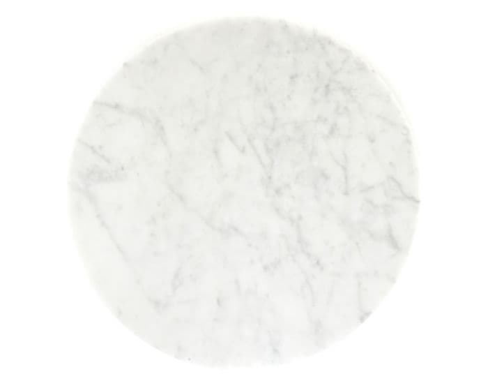 trio round coffee table with marble top 754mm – thumbnail image #3