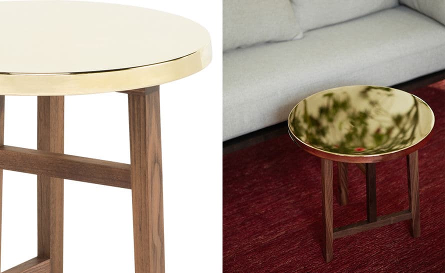 trio side table with brass top 754sb – thumbnail image #4