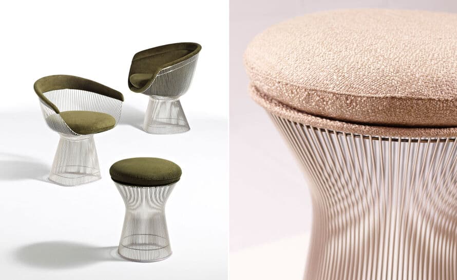 platner gold plated arm chair – thumbnail image #13
