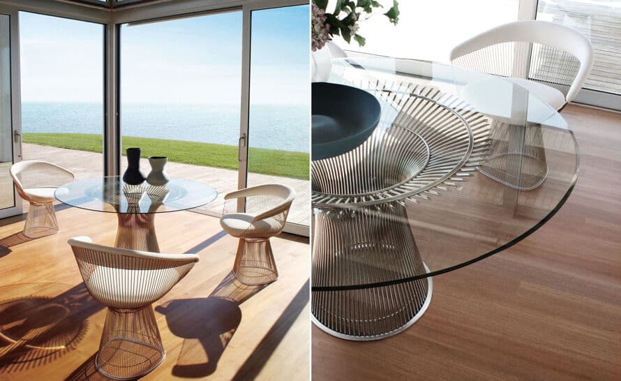 platner gold plated arm chair – thumbnail image #9