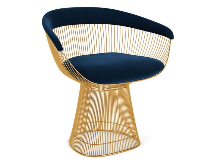 platner gold plated arm chair – thumbnail image #2