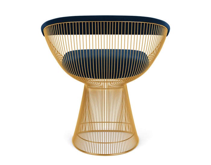 platner gold plated arm chair – thumbnail image #4