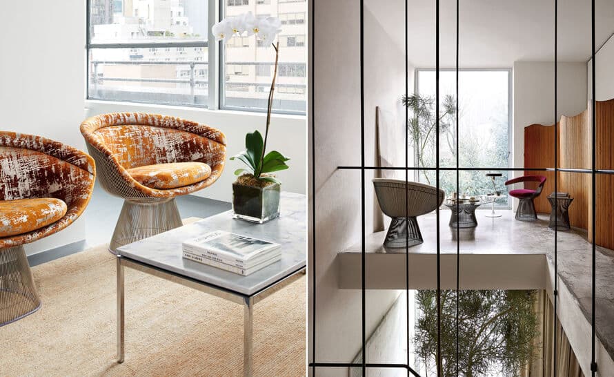 platner gold plated lounge chair – thumbnail image #5
