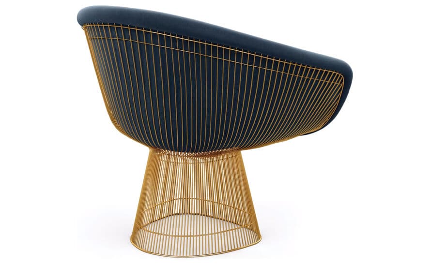 platner gold plated lounge chair – thumbnail image #2