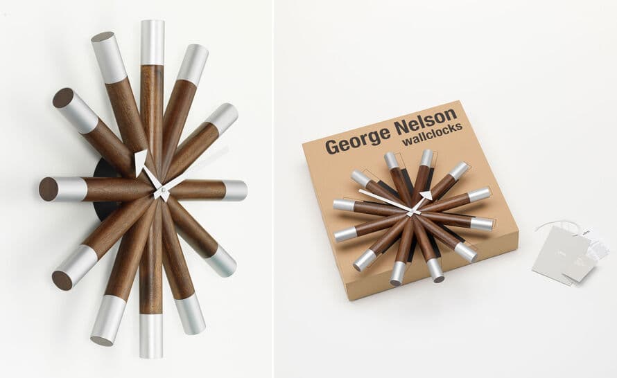 george nelson wheel wall clock – thumbnail image #3