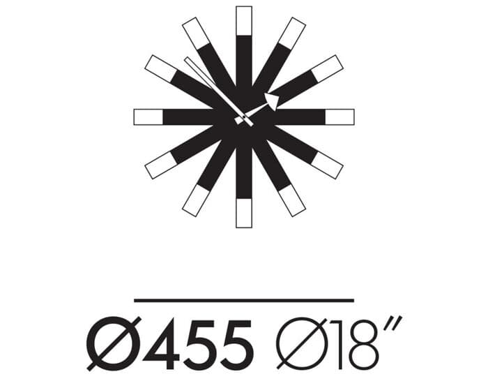 george nelson wheel wall clock – thumbnail image #4