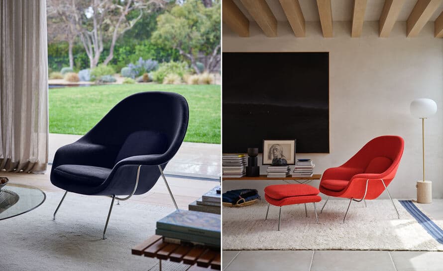 womb lounge chair & ottoman – thumbnail image #11