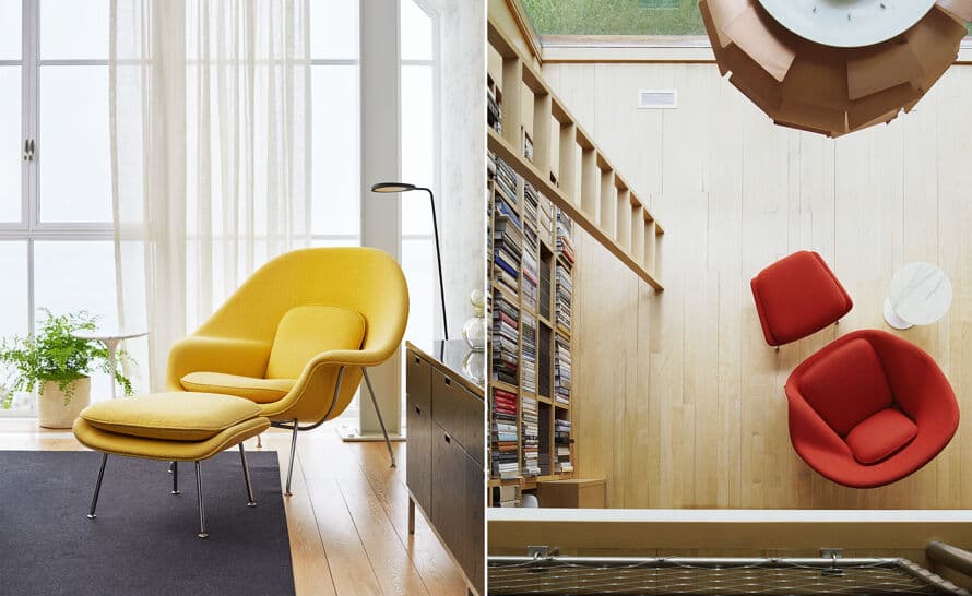 womb lounge chair & ottoman – thumbnail image #15