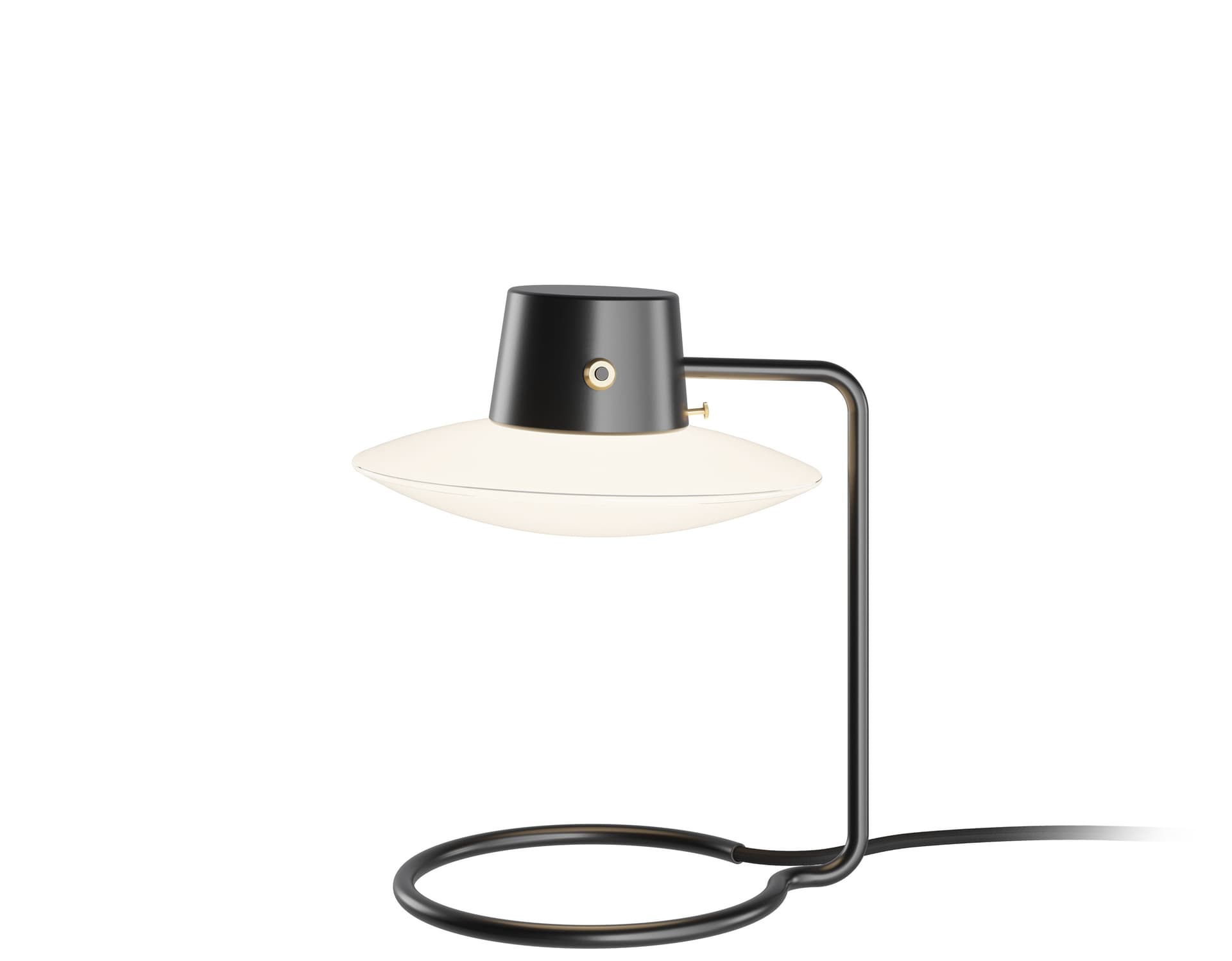 AJ Oxford Table Lamp / low / glass top shade