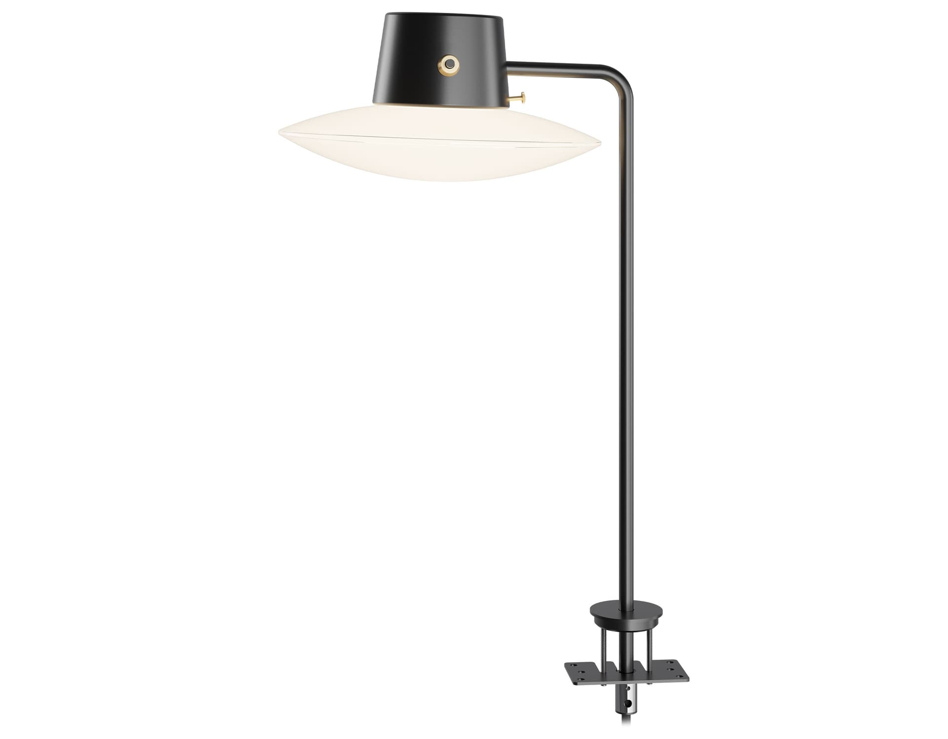 AJ Oxford Table Lamp / pin base / glass top shade