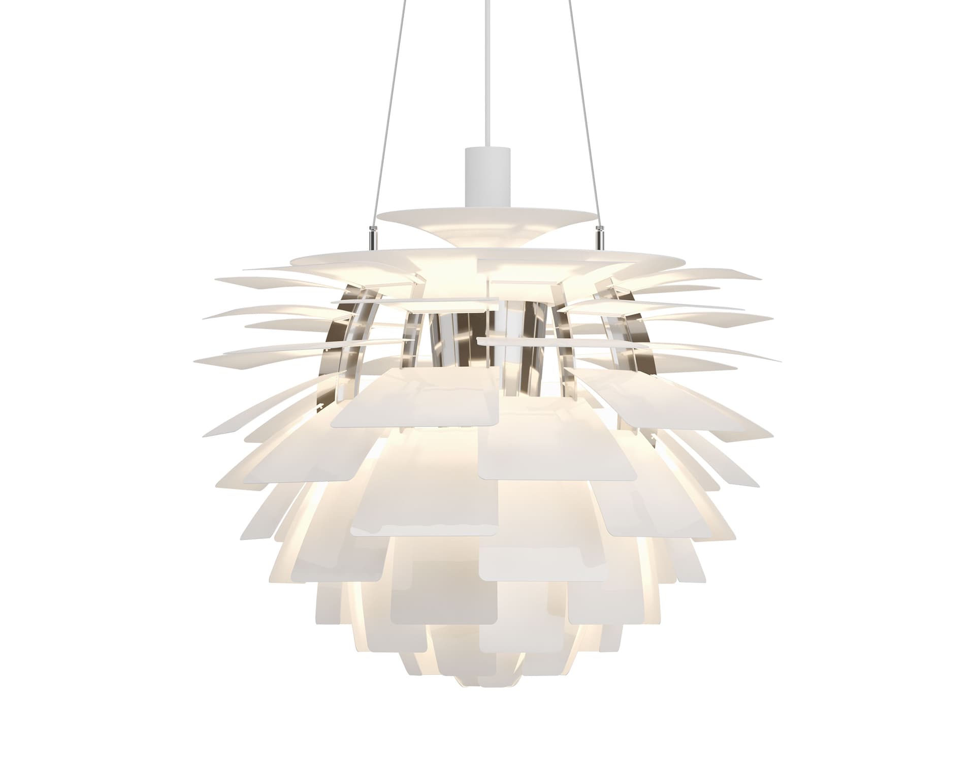 ph artichoke pendant lamp / medium/ 23.6" dia. / white / 3000K