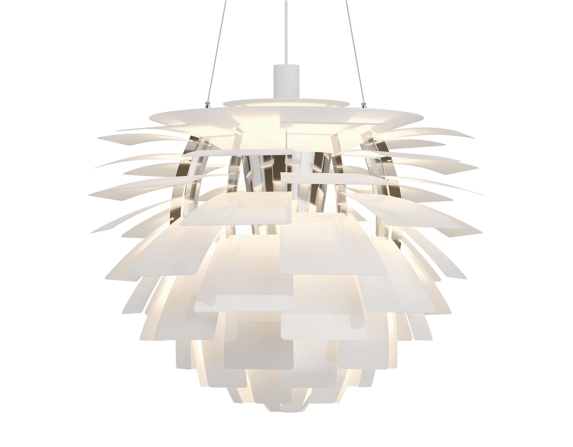 ph artichoke pendant lamp / large / 28.3" dia. / white / 3000K