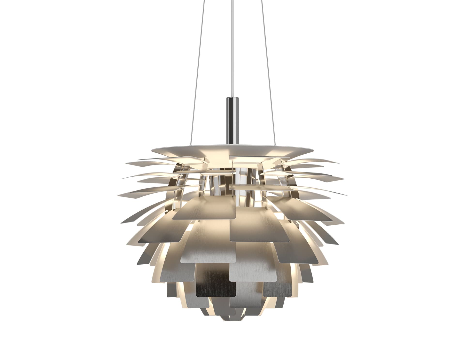 ph artichoke pendant lamp / small / 18.9" dia. / brushed stainless steel