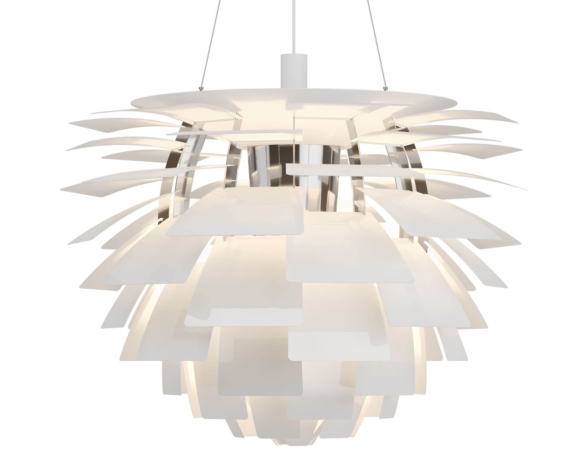 ph artichoke pendant lamp / x-large / 33.1" dia. / white / 3000K