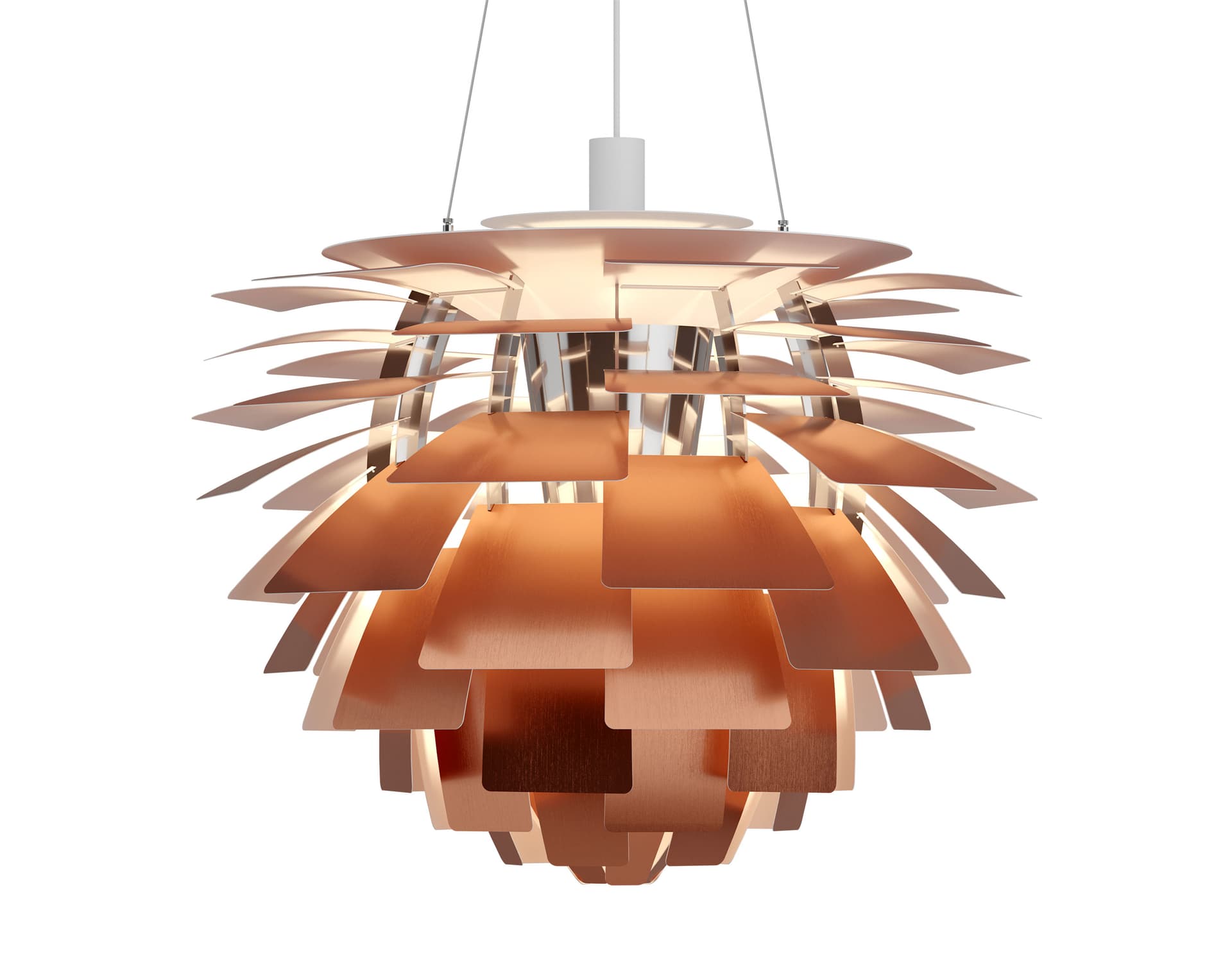 ph artichoke pendant lamp / large / 28.3" dia. / copper / 3000K
