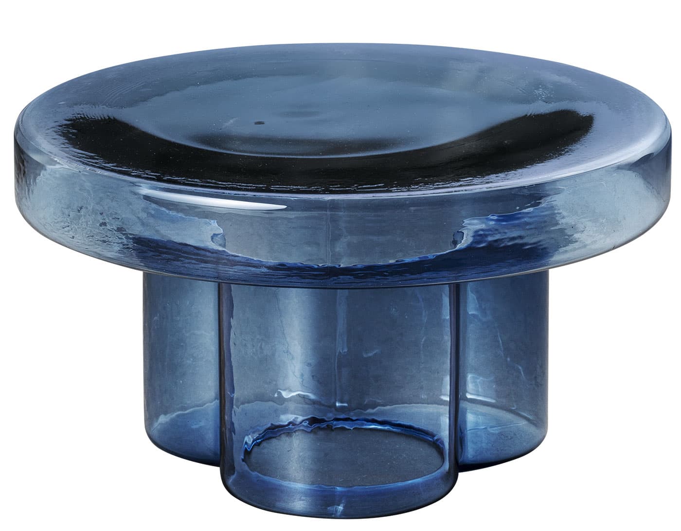 Soda Table Round / 21.7" diameter / low / blue grey