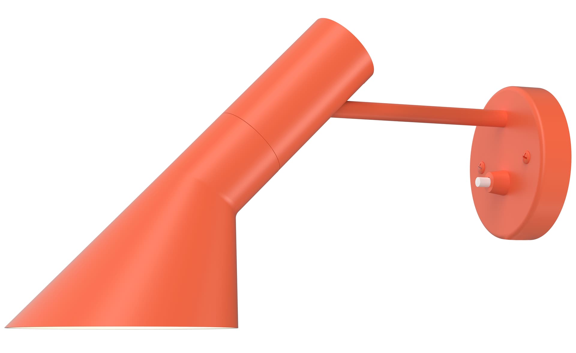 arne jacobsen wall lamp / electric orange