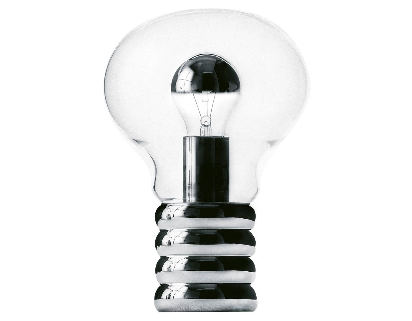 Bulb Table Lamp / chrome