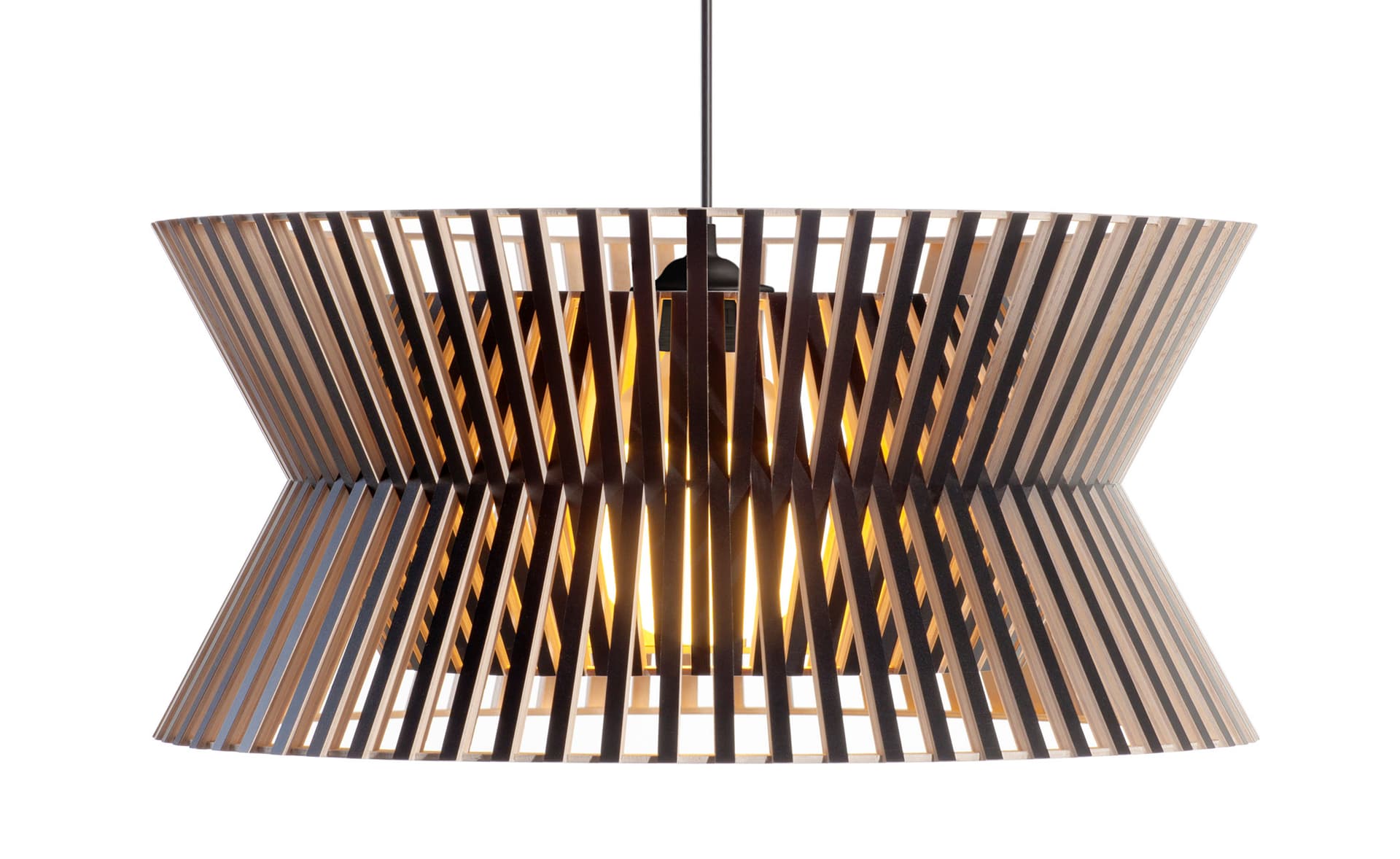 Kontro 6000 Pendant Lamp / black laminated / black cable