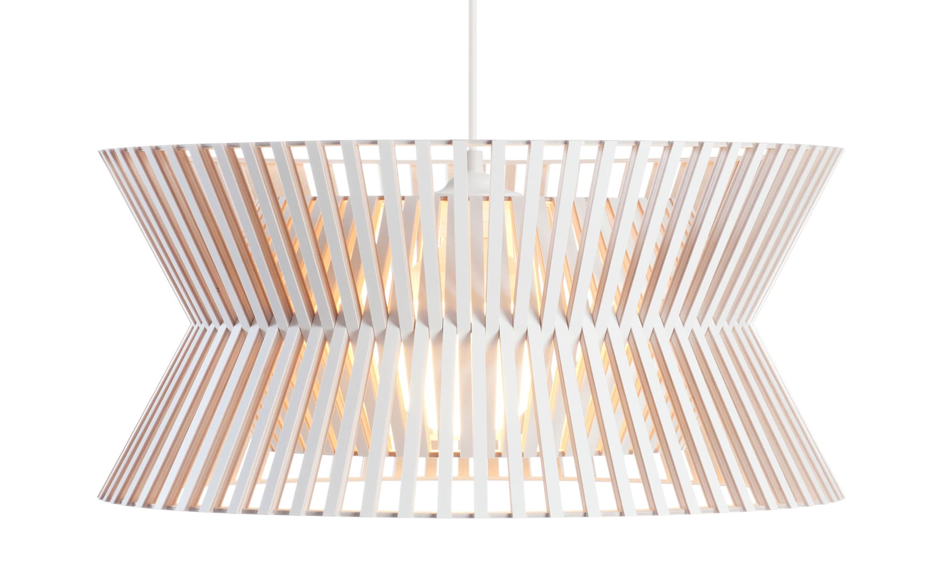 Kontro 6000 Pendant Lamp / white laminated / white cable