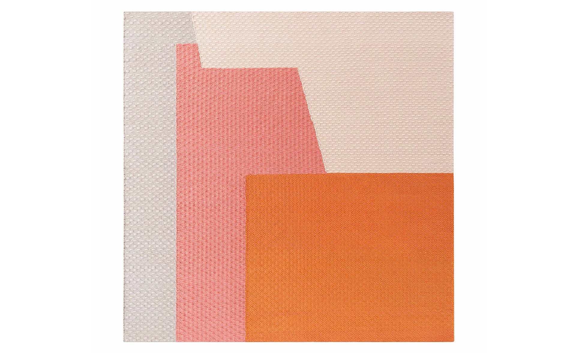 Weave Space Hopper Rug / 7'3" x 7'3" - orange