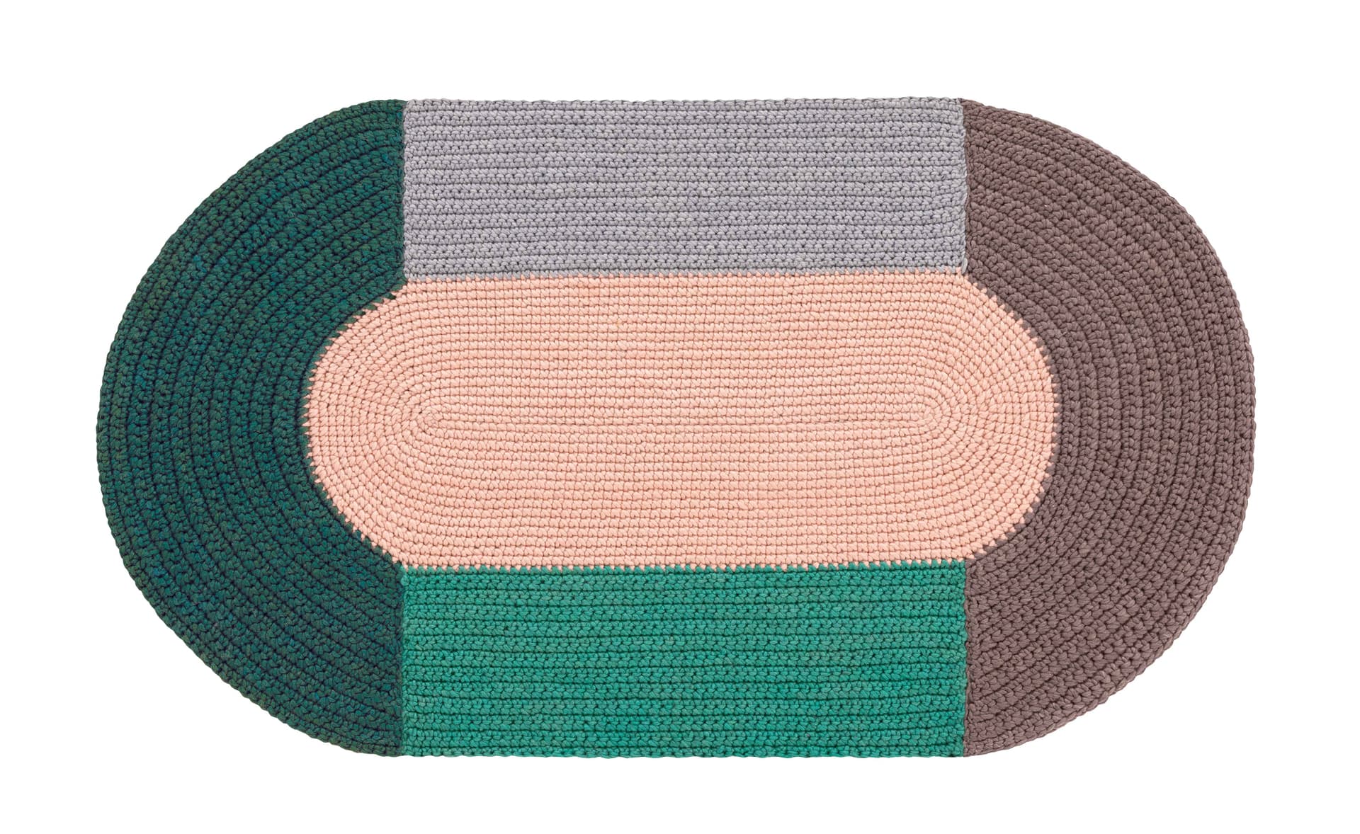 Crochet Mono Rug / pink