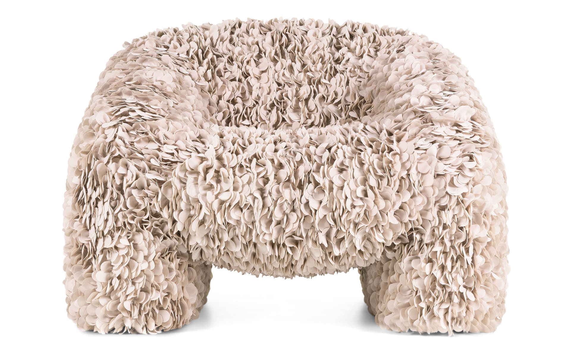 Hortensia Armchair / hortensia petals / ivory
